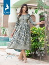 Label By Kaya Rayon Capsual Best Anarkali Kurti Wholesale Shop In Surat